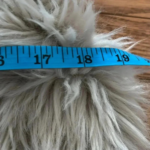 [M]Dylan Heather Natural Melange Fur  Vest - Picture 7 of 8